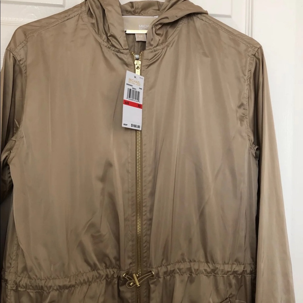Michael Kors raincoat with hoodie